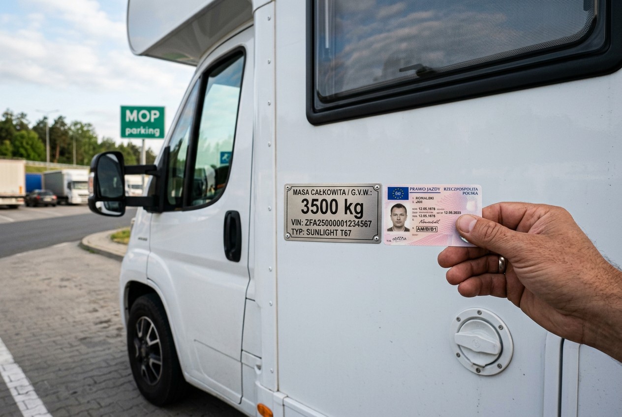 Nowe przepisy UE 2026: kamper do 4250 kg na kat. B - czy już można?