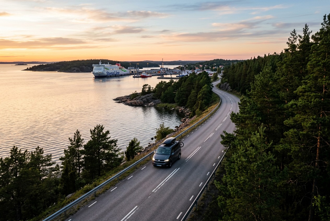 Dojazd do Norwegii: przeprawa promowa i trasa przez Szwecję