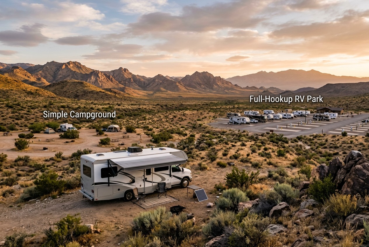 RV park, campground czy boondocking - gdzie nocować