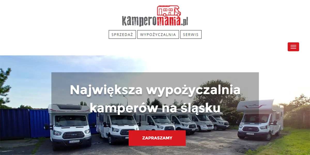 Kamperomania.pl - autoryzowany dealer Ahorn Camp, wypożyczalnia kamperów